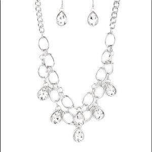 NEW Rhinestone Drop Necklace & Earrings